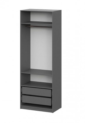 Шкаф ШК-5 + 2 полки + ящики (800) Графит в Златоусте - zlatoust.mebel24.online | фото 4
