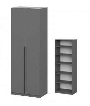 Шкаф ШК-5 + 4 полки (800) Графит в Златоусте - zlatoust.mebel24.online | фото 1