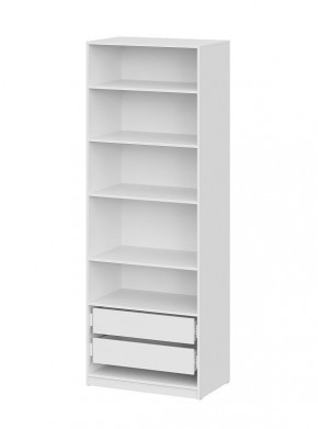 Шкаф ШК-5 + 4 полки + ящики (800) Белый текстурный в Златоусте - zlatoust.mebel24.online | фото