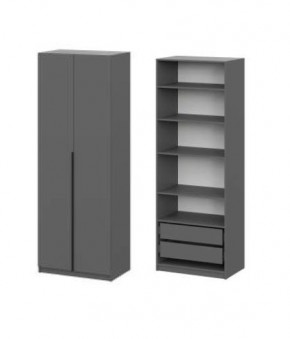 Шкаф ШК-5 + 4 полки + ящики (800) Графит в Златоусте - zlatoust.mebel24.online | фото