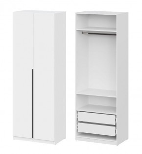 Шкаф ШК-5 + 2 полки + ящики (800) Белый текстурный в Златоусте - zlatoust.mebel24.online | фото