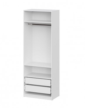 Шкаф ШК-5 + 2 полки + ящики (800) Белый текстурный в Златоусте - zlatoust.mebel24.online | фото 3