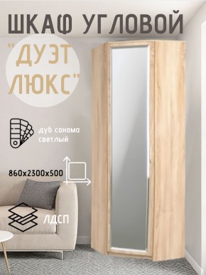 Шкаф угловой Дуэт Люкс с зеркалом в Златоусте - zlatoust.mebel24.online | фото
