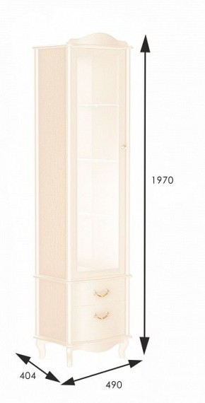 Шкаф-витрина Джульетта в Златоусте - zlatoust.mebel24.online | фото 2