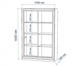 Шкаф-витрина Нобиле ШВтН ФСД-ФСД в Златоусте - zlatoust.mebel24.online | фото 2