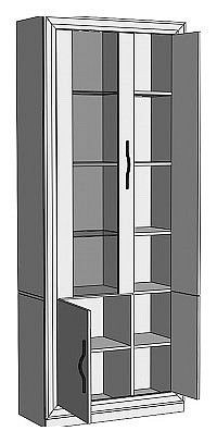 Шкаф-витрина Нобиле ШВтВ-ФСД-ФГК в Златоусте - zlatoust.mebel24.online | фото 2