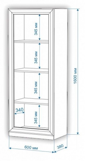 Шкаф-витрина Нобиле ВтН-ФСД в Златоусте - zlatoust.mebel24.online | фото 2