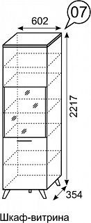 Шкаф-витрина София 7 в Златоусте - zlatoust.mebel24.online | фото 3