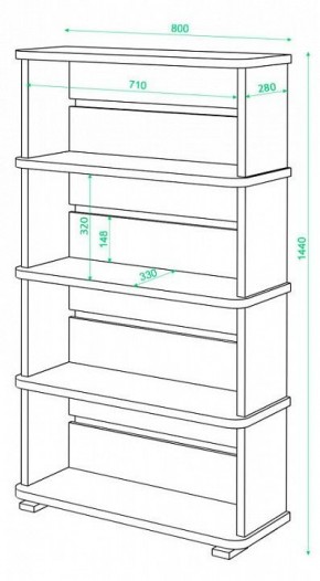 Стеллаж Б-25/4 в Златоусте - zlatoust.mebel24.online | фото 2