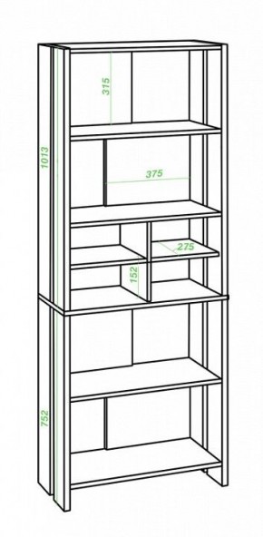 Стеллаж Домино Lite СТЛ-ОВХ в Златоусте - zlatoust.mebel24.online | фото 2