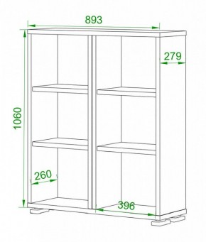 Стеллаж Домино нельсон ПУ-50-1 в Златоусте - zlatoust.mebel24.online | фото 2