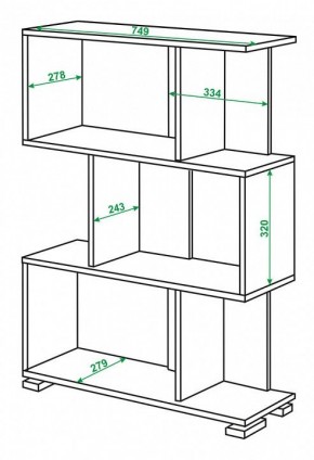 Стеллаж Домино нельсон СЛ-5-3 в Златоусте - zlatoust.mebel24.online | фото 2