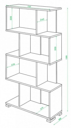 Стеллаж Домино нельсон СЛ-5-4 в Златоусте - zlatoust.mebel24.online | фото 2