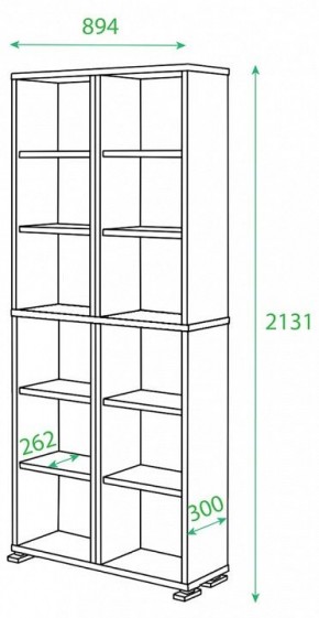 Стеллаж Домино ПУ-30-1 в Златоусте - zlatoust.mebel24.online | фото 2