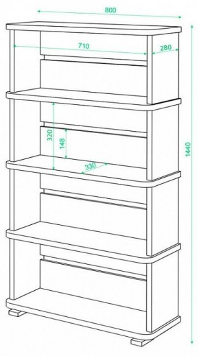 Стеллаж Домино СБ-25/4 в Златоусте - zlatoust.mebel24.online | фото 2