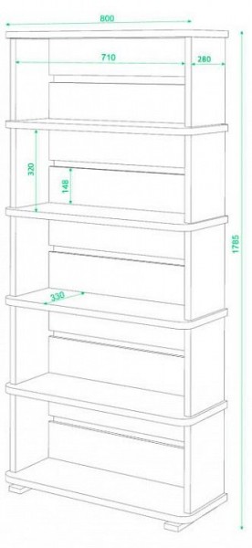 Стеллаж Домино СБ-25/5 в Златоусте - zlatoust.mebel24.online | фото 2