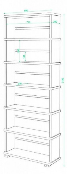 Стеллаж Домино СБ-25/6 в Златоусте - zlatoust.mebel24.online | фото 3