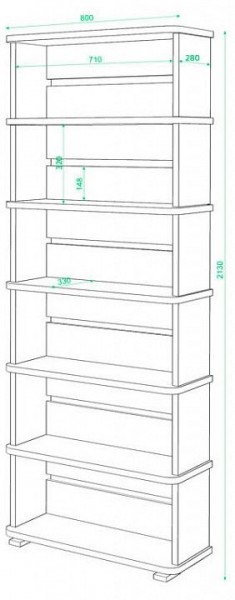 Стеллаж Домино СБ-25/6 в Златоусте - zlatoust.mebel24.online | фото 2