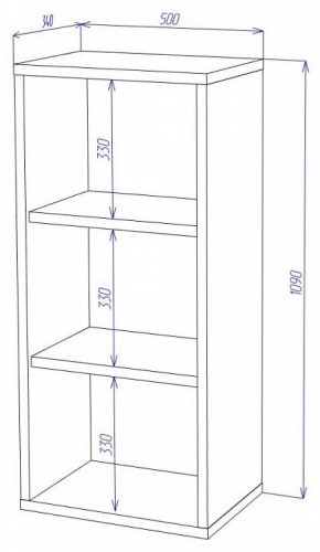 Стеллаж Домино СУ(ш1в1) в Златоусте - zlatoust.mebel24.online | фото 2