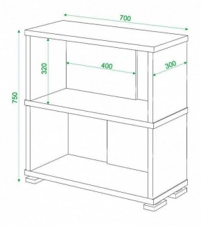 Стеллаж книжный Домино СБ-10_2 в Златоусте - zlatoust.mebel24.online | фото 3