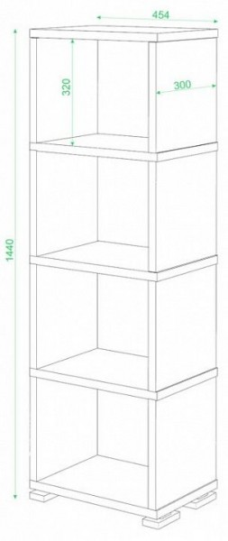 Стеллаж-колонка Домино СБ-15/4 в Златоусте - zlatoust.mebel24.online | фото 2