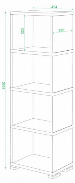 Стеллаж-колонка СБ-15/4 в Златоусте - zlatoust.mebel24.online | фото 2