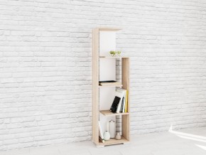 Стеллаж Ромео-6 Дуб сонома/Белый в Златоусте - zlatoust.mebel24.online | фото