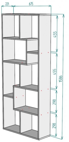 Стеллаж S8 1586х675х221 в Златоусте - zlatoust.mebel24.online | фото 2