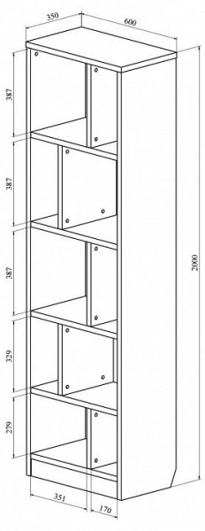 Стеллаж Виктория ВИ-06 в Златоусте - zlatoust.mebel24.online | фото 3