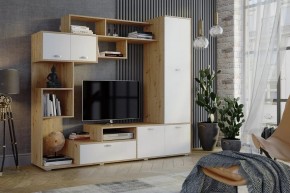 Стенка Диско (СТЛ.150.01) Дуб дикий/Белый в Златоусте - zlatoust.mebel24.online | фото 3