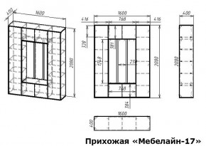 Стенка для прихожей Мебелайн-17 в Златоусте - zlatoust.mebel24.online | фото 3