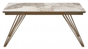 Стол ACERRA NEW 160 GLOSS LUXURY PANDORA SOLID CERAMIC/ каркас цвета шампань, ®DISAUR в Златоусте - zlatoust.mebel24.online | фото 11