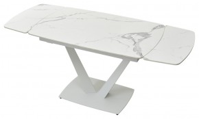 Стол ALATRI 120 GLOSS STATUARIO WHITE SOLID CERAMIC / WHITE, ®DISAUR в Златоусте - zlatoust.mebel24.online | фото 6