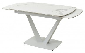Стол ALATRI 120 GLOSS STATUARIO WHITE SOLID CERAMIC / WHITE, ®DISAUR в Златоусте - zlatoust.mebel24.online | фото 8