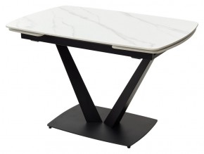 Стол ALATRI 120 MATT WHITE MARBLE SOLID CERAMIC / BLACK, ®DISAUR в Златоусте - zlatoust.mebel24.online | фото 7