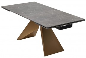 Стол ALES 180 BLACK GRAVE SOLID CERAMIC, керамика / бронзовый, ®DISAUR в Златоусте - zlatoust.mebel24.online | фото 14