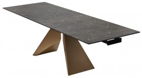 Стол ALES 180 BLACK GRAVE SOLID CERAMIC, керамика / бронзовый, ®DISAUR в Златоусте - zlatoust.mebel24.online | фото 7
