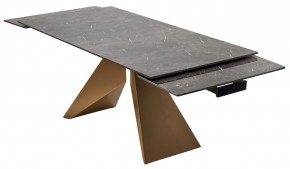Стол ALES 180 BLACK GRAVE SOLID CERAMIC, керамика / бронзовый, ®DISAUR в Златоусте - zlatoust.mebel24.online | фото 9