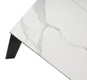 Стол CORNER 120 HIGH GLOSS STATUARIO керамика, стекло/ черный каркас, ®DISAUR в Златоусте - zlatoust.mebel24.online | фото 8