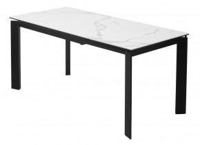 Стол CORNER 120 MATTE STATUARIO Белый мрамор матовый керамика, стекло/ черный каркас, ®DISAUR в Златоусте - zlatoust.mebel24.online | фото 5