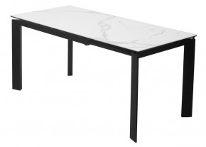 Стол CORNER 120 MATTE STATUARIO Белый мрамор матовый керамика, стекло/ черный каркас, ®DISAUR в Златоусте - zlatoust.mebel24.online | фото 6