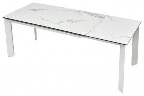 Стол CREMONA 140 MATTE STATUARIO Белый мрамор матовый, керамика/ белый каркас, ®DISAUR в Златоусте - zlatoust.mebel24.online | фото 5