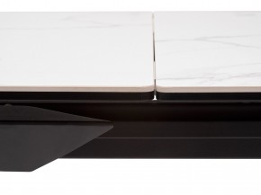Стол CREMONA 140 MATTE STATUARIO Белый мрамор матовый, керамика/ черный каркас, ®DISAUR в Златоусте - zlatoust.mebel24.online | фото 4