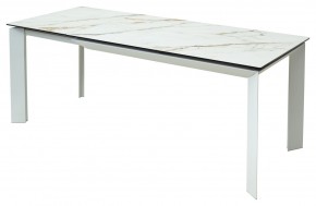 Стол CREMONA 160 KL-188 Контрастный мрамор / белый каркас, ®DISAUR в Златоусте - zlatoust.mebel24.online | фото 3