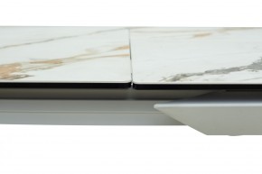 Стол CREMONA 160 KL-188 Контрастный мрамор / белый каркас, ®DISAUR в Златоусте - zlatoust.mebel24.online | фото 5
