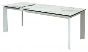 Стол CREMONA 160 KL-188 Контрастный мрамор / белый каркас, ®DISAUR в Златоусте - zlatoust.mebel24.online | фото 6