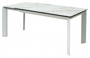 Стол CREMONA 160 KL-188 Контрастный мрамор / белый каркас, ®DISAUR в Златоусте - zlatoust.mebel24.online | фото 7