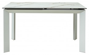 Стол CREMONA 160 KL-188 Контрастный мрамор / белый каркас, ®DISAUR в Златоусте - zlatoust.mebel24.online | фото 8