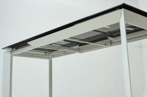 Стол CREMONA 180 KL-188 Контрастный мрамор матовый, итальянская керамика/ белый каркас, ®DISAUR в Златоусте - zlatoust.mebel24.online | фото 8
