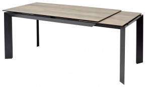 Стол CREMONA 180 KL-61 Под дерево, итальянская керамика / черный каркас, ®DISAUR в Златоусте - zlatoust.mebel24.online | фото 7